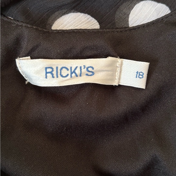 Ricki's Black and White Polka Dot Midi Dress - Picture 3 of 3